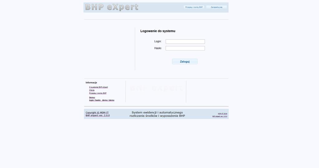 Wstęp. Wymagania systemu. System zbudowany jest w architekturze klient-serwer. Dostęp do systemu możliwy jest przez dowolną przeglądarkę internetową.