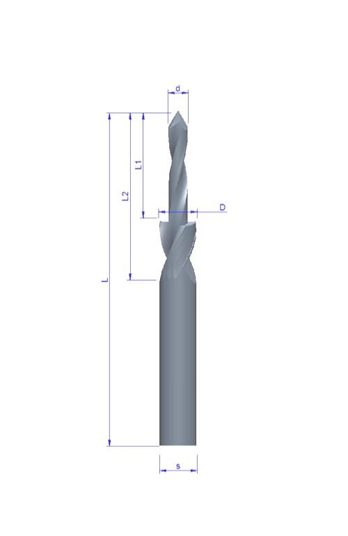 099 - iertła VHM na zamówienie / Solid carbide drills on request 099 - A 099 - B 099 - C 099 - D Parametry do wyceny i wykonania wiertła / Dimensions