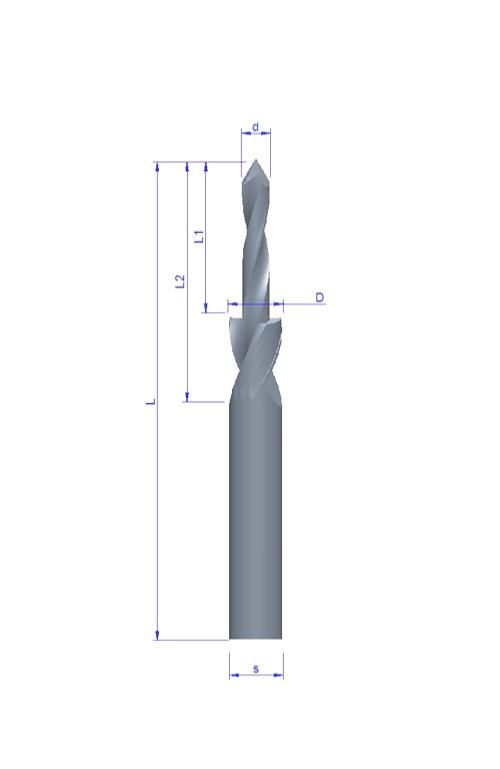 099 - iertła VHM na zamówienie / Solid carbide drills on request 099 - A 099 - B 099 - C 099 - D Parametry do wyceny i wykonania wiertła / Dimensions