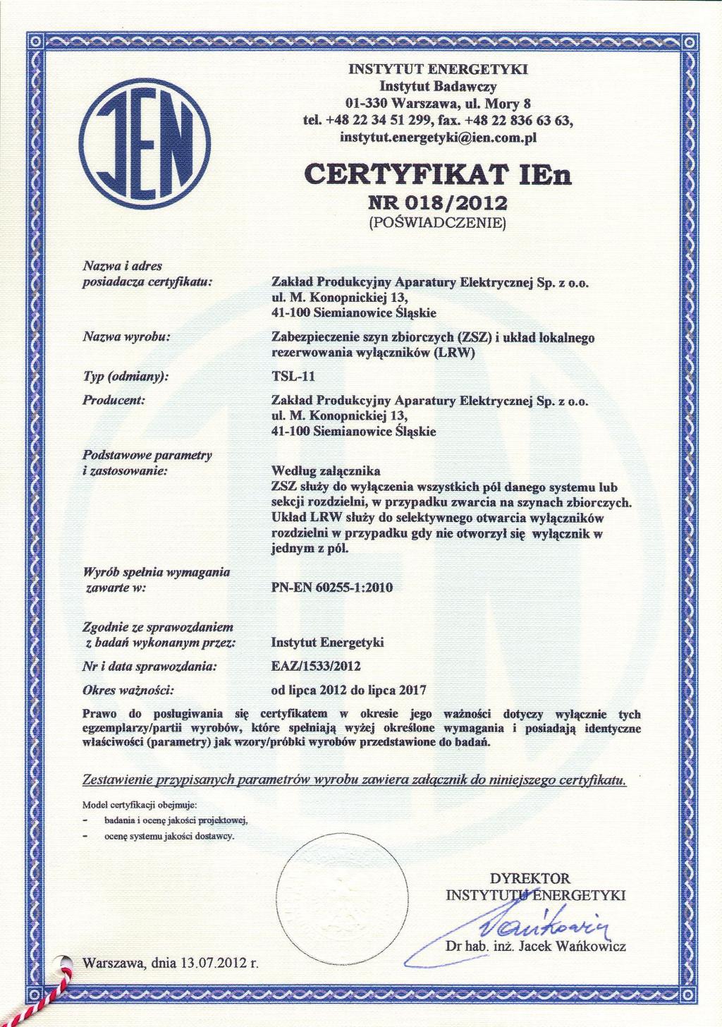 TSL- Parametry rejestratora: - częstotliwość próbkowania - 1kHz, - rozdzielczość przetworników A/C bitów, - czas pojedynczej rejestracji - 8 sekund, - pojemność 1 GB tzn.