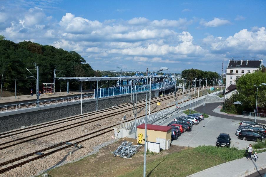 15 min (łącznica Kraków Zabłocie Krzemionki) usprawnienie ruchu pociągów aglomeracyjnych sprawny