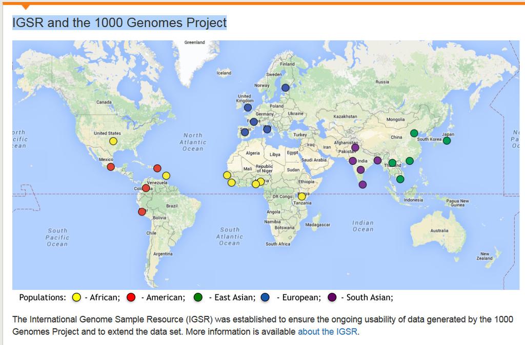 1000 Genomes Project Projekt