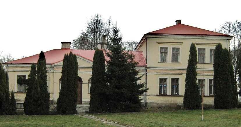 ; w Chocimowie zespół parkowo-dworski wraz z murowanym dworem z 1868 r (Dwór Popielów). RYSUNEK 20. DWÓR POPIELÓW Z 1868 ROKU ( OD POCZ. XX W.