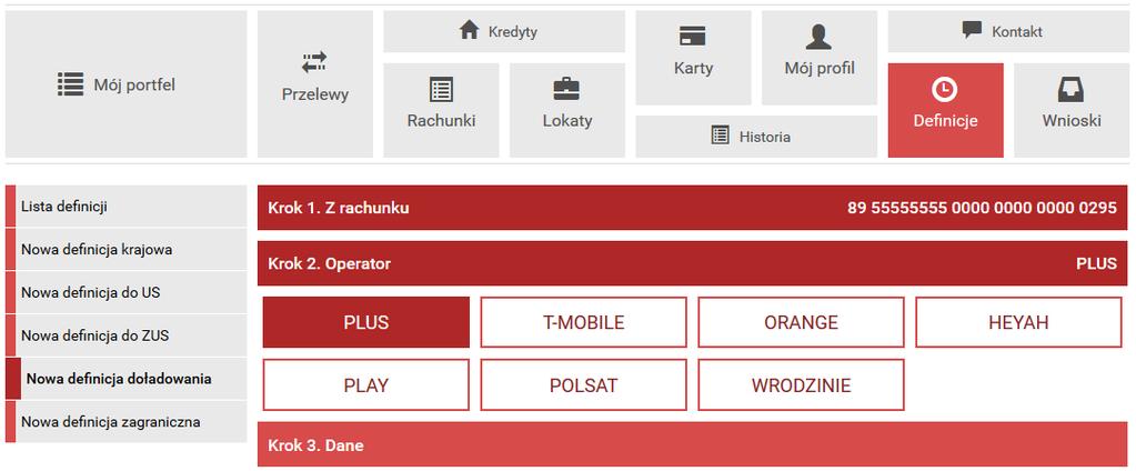 126 Definicje Rysunek 11.39: Tworzenie nowej definicji doładowania-krok 1. Rysunek 11.40: Tworzenie nowej definicji doładowania-krok 2.