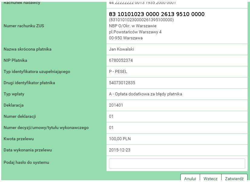 32 Przelewy Szczegóły dotyczące znaczenia poszczególnych pól formularza (z wyjątkiem pola Typ przelewu opisanego w rozdziale Moduł PłatnościOnLine) opisane zostały w sekcji Nowa definicja / Definicja