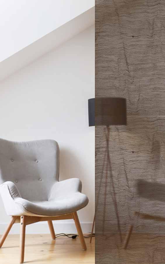 TEX GLASS Dekoracyjne szkło laminowane z kolekcją tkanin OPIS TEX GLASS to połączenie laminowanego, bezpiecznego, trwałego szkła z pięknem niepowtarzalnych, zaprojektowanych z artystycznym pietyzmem