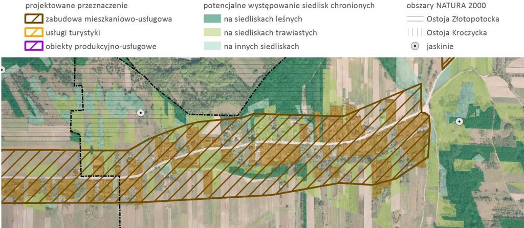 Gorzków Stary W Gorzkowie Starym, podobnie jak w Gorzkowie Nowym, zabudowa kształtowana jest w zwarty kompleks wzdłuż drogi, są to tereny M1, które dopuszczają zabudowę mieszkaniową jednorodzinną,
