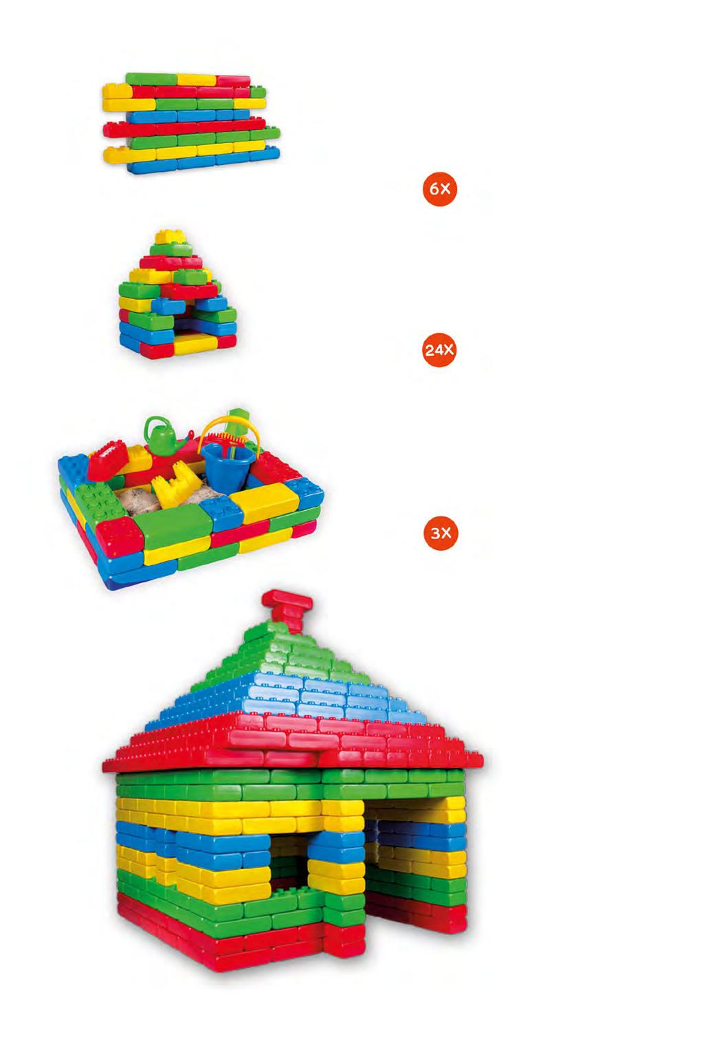 building blocks bricks x zestaw / set Klocki budowlane cegły / building