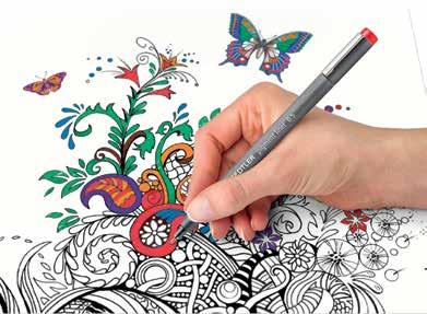 Pisak techniczny Pigment Liner Cienkopis do pisania, szkicowania i rysowania Długa metalowa końcówka, idealna do kreślenia przy linijce i szablonie Formuła CAP OFF może być pozostawiony bez skuwki