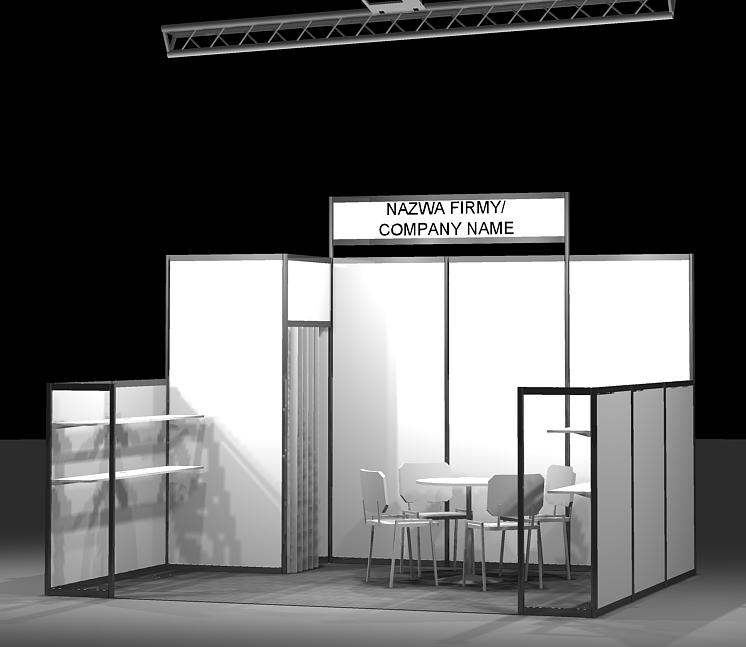 ZAŁĄCZNIK 1 / ENCLOSURE 1 POWIERZCHNIA Z ZABUDOWĄ STANDARDOWĄ STANDARD STAND CONSTRUCTION Firma zgłaszającego / Applicant s company:.