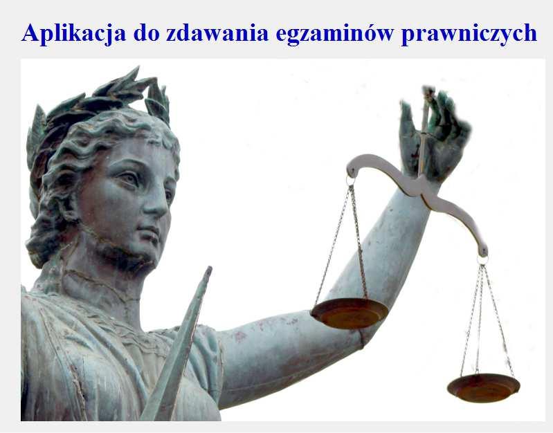 Aplikacja do zdawania egzaminów prawniczych v. 2.