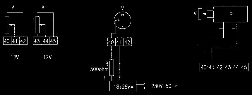 Schemat płączenia napędu Napięcie zasilania 230 V/50 Hz Wiknanie z regul.