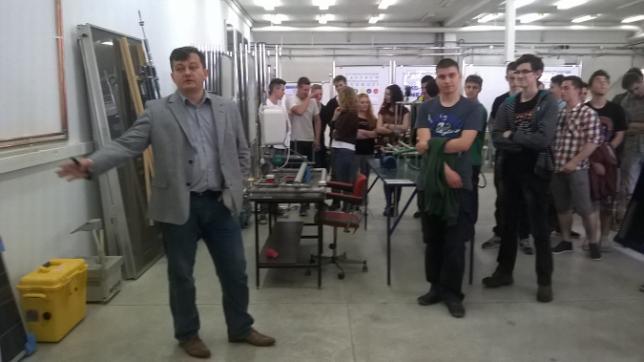 Uczestnikami prezentacji byli uczniowie Zespołu Szkół Mechanicznych
