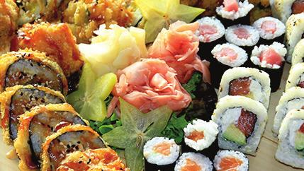 butterfish futomaki 6 szt. filadelfia roll 8 szt. rubi roll 4 szt. california gold 4 szt. kampyo maki 6 szt.