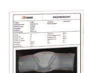 can be shown on a 2nd monitor or included into a test report Best