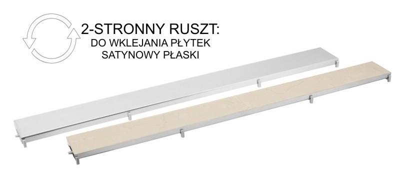 188,40 RUSZT 2-STRONNY DUO (DO WKLEJANIA PŁYTEK/SATYNOWY PŁASKI) RD50 Długość 500 mm 1 szt. 95,60 RD60 Długość 600 mm 1 szt. 101,60 RD70 Długość 700 mm 1 szt.