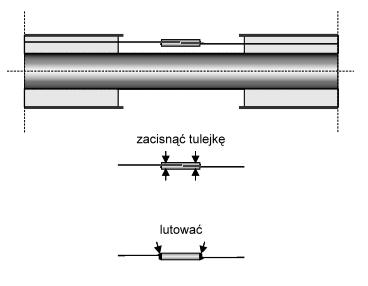 4.1 Łączenie przewodów alarmowych Po pozytywnym wyniku próby ciśnieniowej i usunięciu usterek spawalniczych przystępujemy do montażu obwodów alarmowych wg odrębnego projektu.