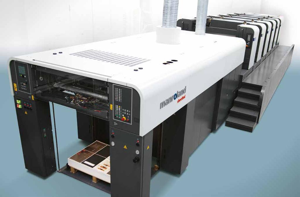 6 SPECYFIKACJA TECHNICZNA Maksymalna prędkość: 16,000 arkuszy na godzinę 18,000 arkuszy na godzinę* Format arkusza: Format standardowy: 740 mm x 1,040 mm Format opcjonalny: 740 mm x 1,050 mm* Format
