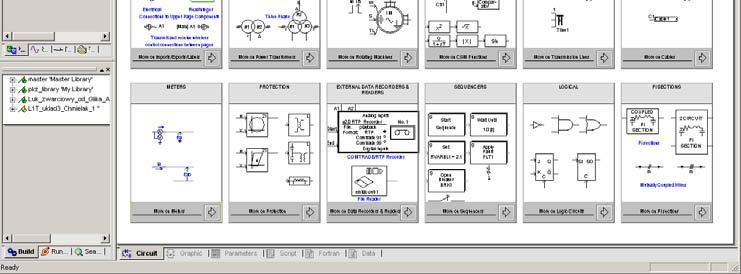 Program symulacyjny EMTDC Program PSCAD jest interfejsem pomiędzy użytkownikiem, a programem symulacyjnym o nazwie EMTDC (Electromagnetic Transients Including DC), który odpowiada za cały proces
