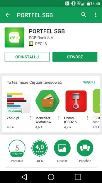 Gratulacje! Aplikacja jest już zainstalowana na Twoim telefonie! 3.