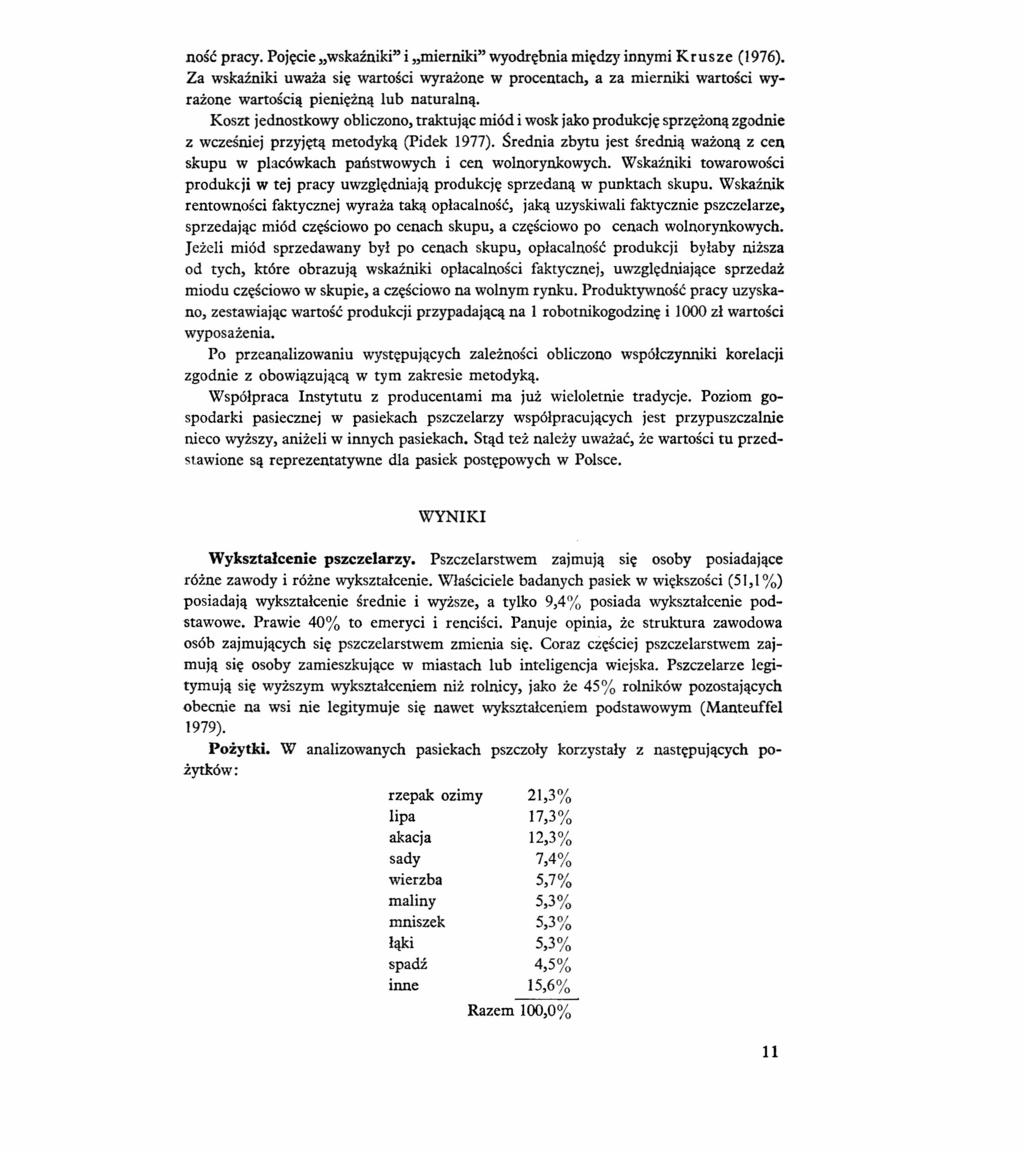 ność pracy. Pojęcie "wskaźniki" i "mierniki" wyodrębnia między innymi K r u s z e (1976).
