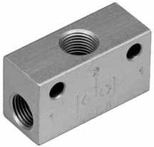 pracy: od -10 C do +80 C Zawory alternatywy - seria VOR - Typ: Przełącznik obiegu - Przyłącze: 1/8, 1/4 - Średnica nominalna: 2,5 mm - Zakres ciśnienia pracy: 2