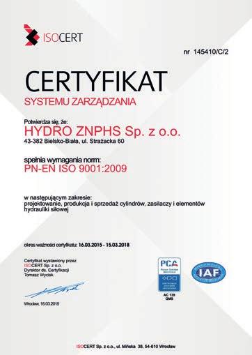 Posiadanie ich świadczy o wysokiej jakości oferowanych produktów.