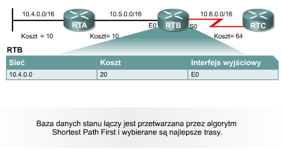 Czynności wykonywane przez protokół OSPF