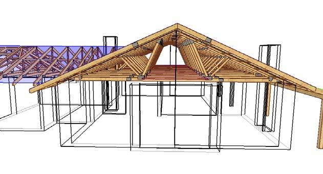 Elementydrewnianeizolowaćodbetonu.Powierzchniadachu269m2.Strychopowierzchniokoło39m2orazmax.obciążeniu150kg/m2.Max.wysokość1,98m.Wysuwnicaszczytowa,przykręconadoskrajnegowiązarawkrętamidodrewnafi6x80.