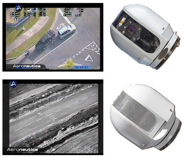 Rys. 1. Głowica optoelektroniczna dzienna D-STAMP i nocna U-STAMP oraz Stacja kierowania i kontroli (Personal Control Unit PCU) Źródło: http://www.israeli-weapons.