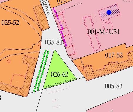 WPROWADZENIE OBOWIĄZUJĄCYCH LINII ZABUDOWY I PARTERU USŁUGOWEGO DLA NOWEGO BUDYNKU OD STRONY ULICY PODWALE PRZEDMIEJSKIE ORAZ OD STRONY PROPONOWANEJ