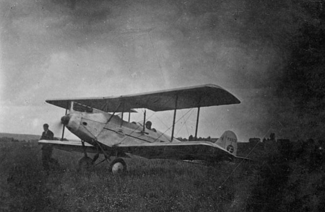 Samolot PZL-5 na którym szkolił się Zdzisław Postepski / z arch.