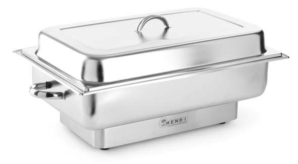 ARTYKUŁY BUFETOWE 204825 PODGRZEWACZ ELEKTRYCZNY PI KITCHEN LINE GN 1/1 Model "Tellano" Wanna wodna wykonana z wysokiej jakości polipropylenu odpornego na wysoką temperaturę Płynna regulacja