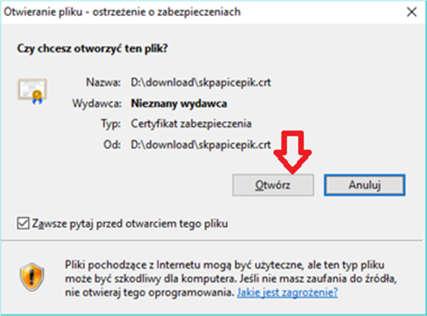 Rozwiązanie napotkanych problemów: 1. Problem NR 1 - Karta ENCARD niewiadomy błąd, błąd klucza prywatnego itp.