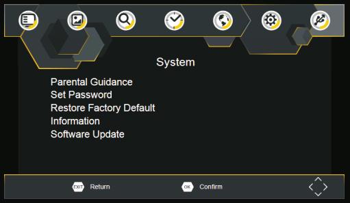 Pierwsza instalacja Opcja Aby wejść do menu, naciśnij SETUP, a potem wybierz [Opcja]. W menu znajdują się opcje ustawiania języka wyświetlanego na ekranie, języka napisów i języka audio.