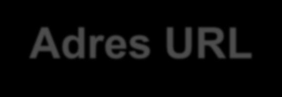 Adres URL URL (Uniform Resource Locator) identyfikuje dokumenty udostępniane przez serwery HTTP, zawiera: nazwę protokołu komunikacyjnego (HTTP, HTTPS, FTP), adres komputera na którym ulokowany jest