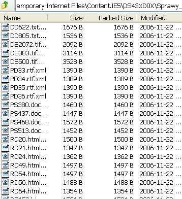 Sprawy techniczne folder metadane folder zawierający metadane do dokumentów elektronicznych przekazanych w paczce