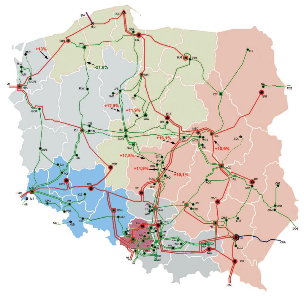 33 wyprowadzana) przede wszystkim przez sieć przesyłową (rys. 3).