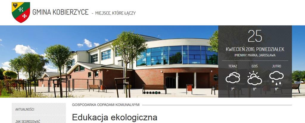 edukacyjne włączyła w nie także podmiot odbierający odpady.