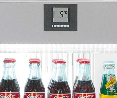 Urządzenia ze szklanymi drzwiami wyróżniają się profesjonalną wydajnością, która cechuje wszystkie modele Liebherr z dynamicznym układem chłodzenia: włożone napoje są szybko schładzane do temperatury