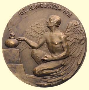 pamiàtka Akcji Niepodleg oêciowej w Krakowie- owalny medal autorstwa J.