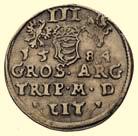 trojak 1584, Ryga,