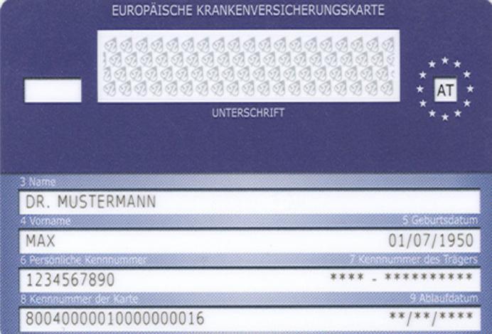 W sytuacji, kiedy dana osoba w momencie otrzymania krajowej karty nie posiada prawa do EKUZ, pola europejskiej karty (z wyjątkiem