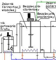 Zbiornik Fermentacji Właściwej Średnica wewnętrzna D w = 3,40 m