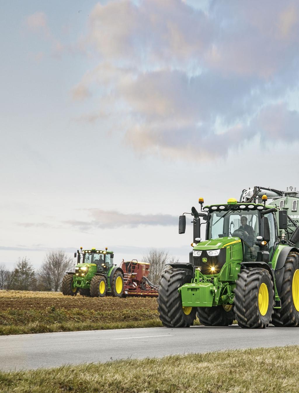 2 Lekkie. Mocne. Inteligentne. W John Deere dobre nigdy nie było wystarczająco dobre. Doskonałym przykładem zastosowania tej filozofii jest rozszerzenie oferty naszych ciągników serii 6R.