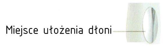 Jeśli poczujesz delikatny ucisk, oznacza to, że działa poprawnie. 1. Jeśli jest odczuwalne uczucie ucisku, należy przytrzymać delikatnie tylną część obudowy, aby się do niego przyzwyczaić. 2.