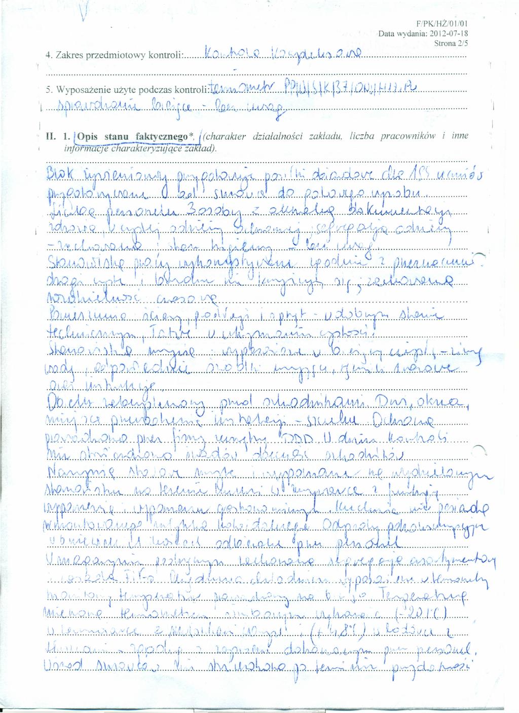 \ \ l' F 'PKJHŻ/O lo Data wydania: 20\2-07-\8 Strooalli 4. Zakres przedmiotowy. kontro l'! l:. f '" ;,,"\" \''', rl '/>." (' J_v:./.!~:::.~. ~: \.v.,..l:,'.)(.myl.(:)..;..~.j..~. y. L' ):1.' \' l', -.