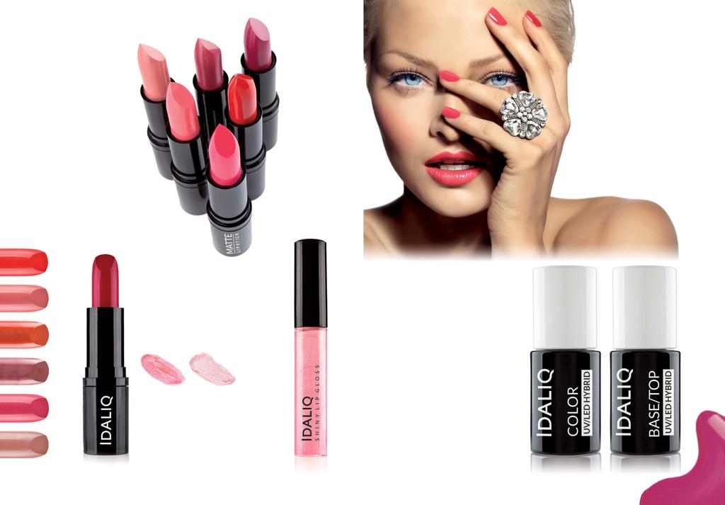 KROK PO KROKU IDALIQ MANICURE UV/LED HYBRID PRZYGOTUJ PŁYTKĘ PAZNOKCIA ZMATOWIA JĄC JĄ BLOKIEM POLERSKIM I ODTŁUSZCZA JĄC NAŁÓŻ CIENKĄ WARSTWĘ BASE/TOP UV/LED HYBRID I UTWARDŹ W LAMPIE UV MIN.