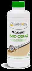 Wodna emulsja silikonowa do zabezpieczania materiałów budowlanych przed wilgocią i degradacją powodowaną przez mikroorganizmy SARSIL ME-05/G CHARAKTERYSTYKA Sarsil ME-05/G jest wodną emulsją