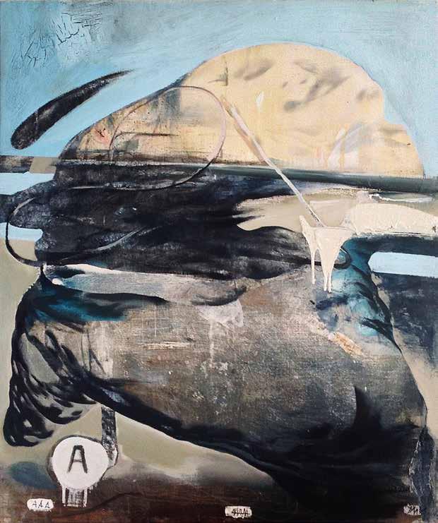 3 1. Nickita Tsoy Running with a yellow head, 2017 technika mieszana